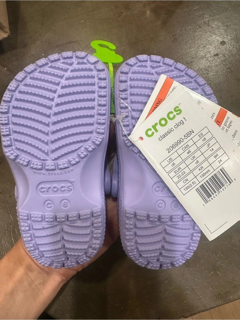 NWT Toddler Crocs Classic Clog size 6